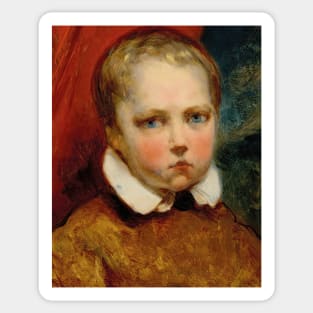 Portrait d'un Garcon Prenomme Leon by Ary Scheffer Sticker